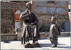古代教書先生銅像鑄造