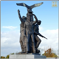 景觀大型人物雕塑鑄造 