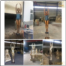 鑄銅西方人物銅雕塑