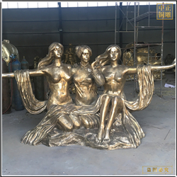 公園西方人物雕塑 