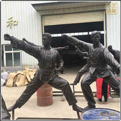 公園現代人物銅雕擺件 