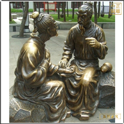 古代看病人物雕塑