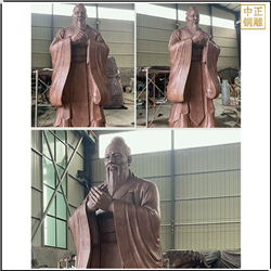 孔子雕塑細節圖