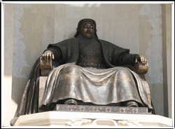 成吉思汗坐像銅雕