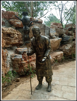 賣糖葫蘆古代人物雕塑